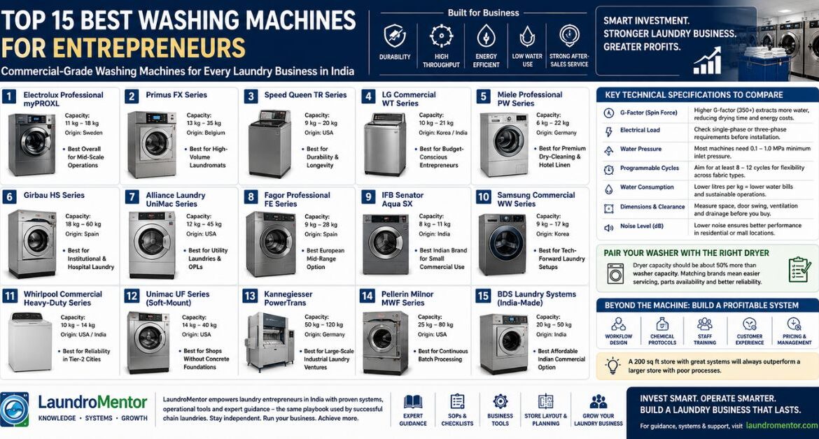 Top 15 best washing machine for entrepreneurs