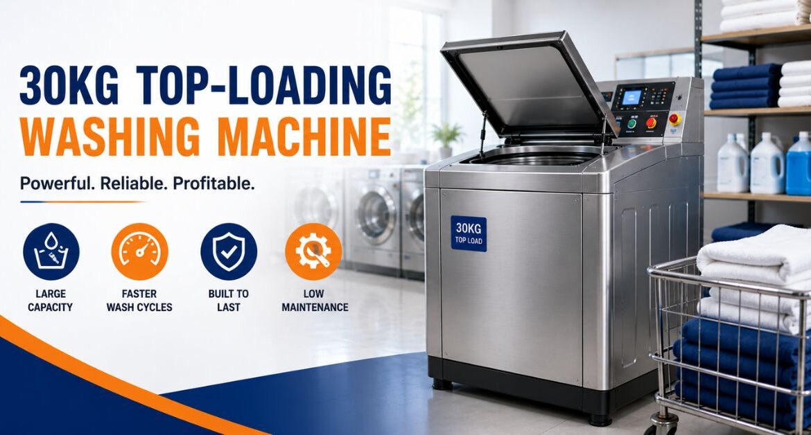 30kg Commercial Washing Machine | Top Loading Supplier in India
